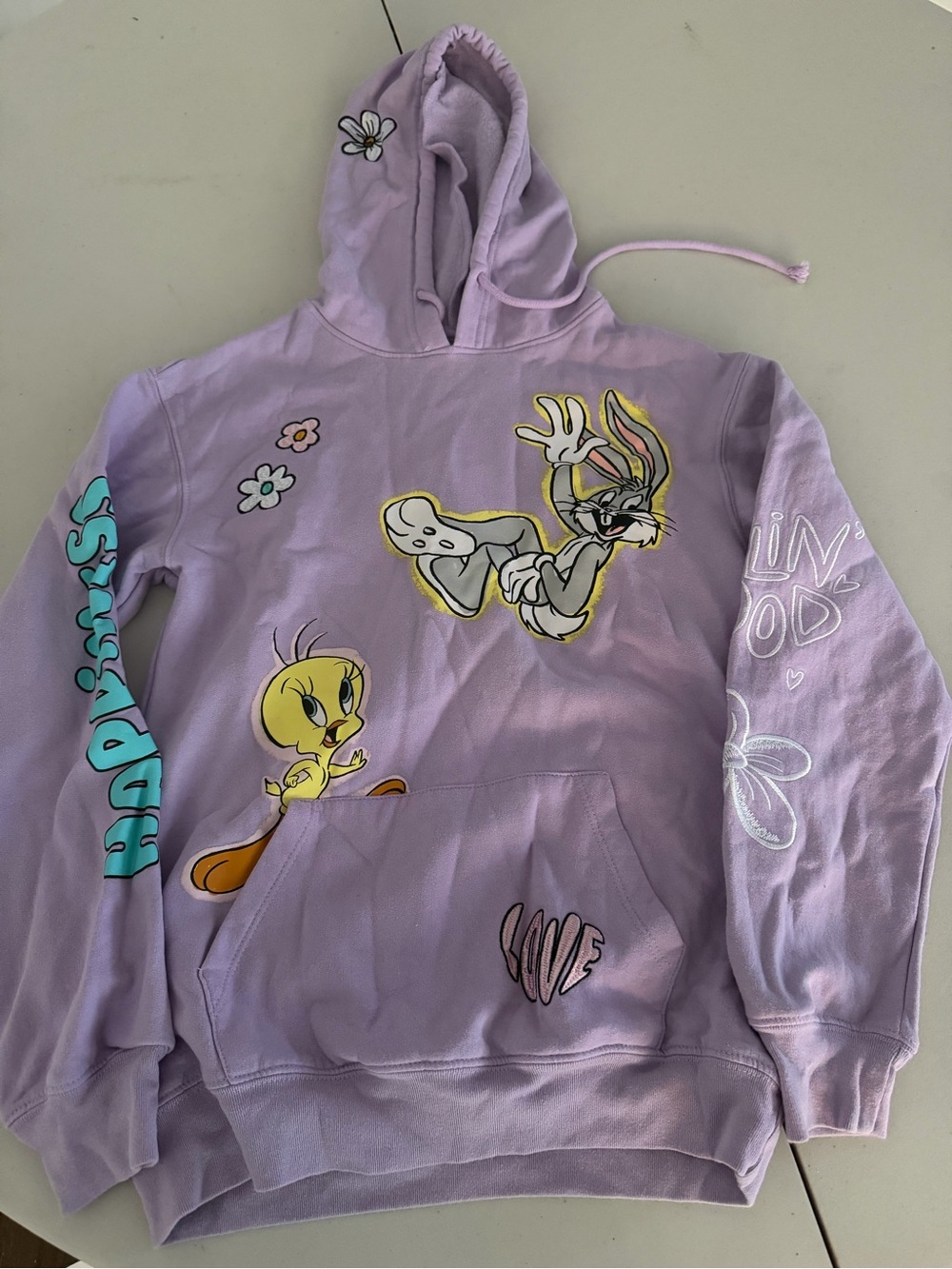 Warner Bros. Lavender Looney Tunes Tweety & Bugs Bunny Hoodie